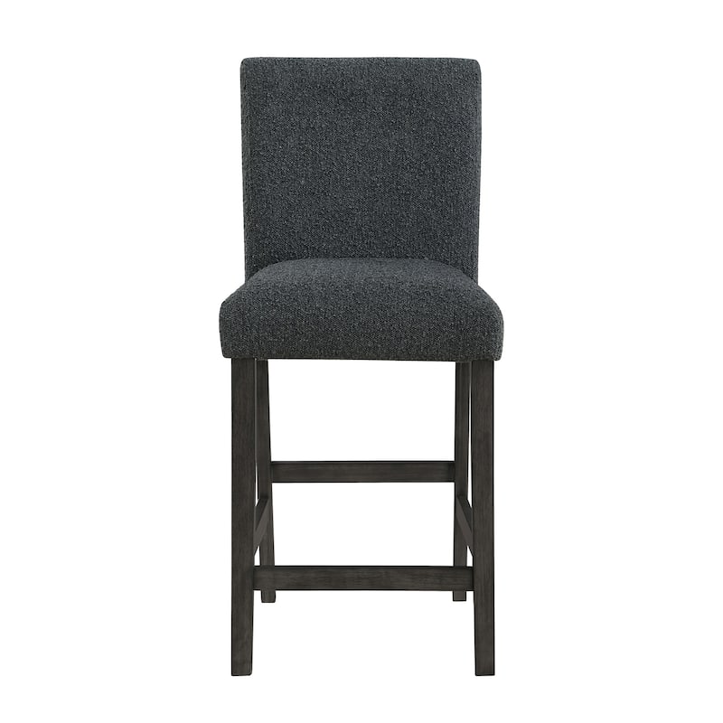 Set of 2 Upholstered Counter Height Dining Chairs