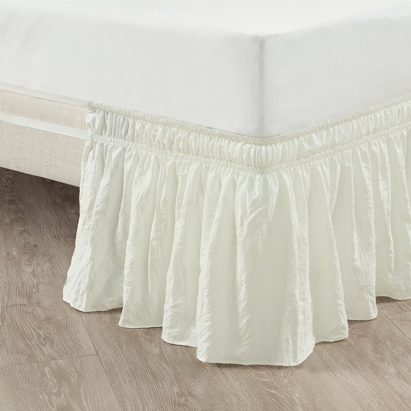 Ruched bed hot sale skirt