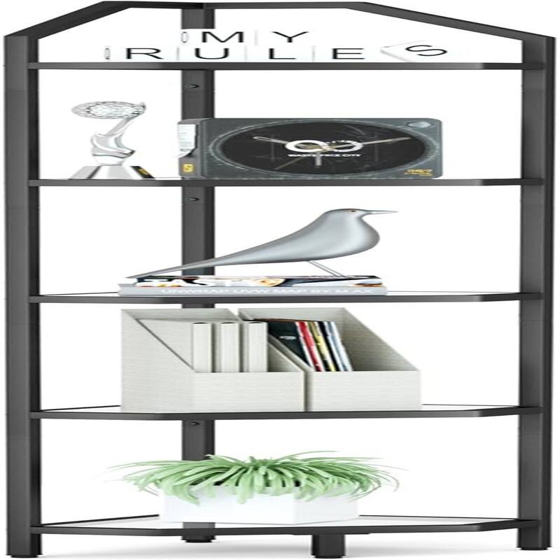 Corner Shelf Stand - 11.5"D x 14"W x 70"H