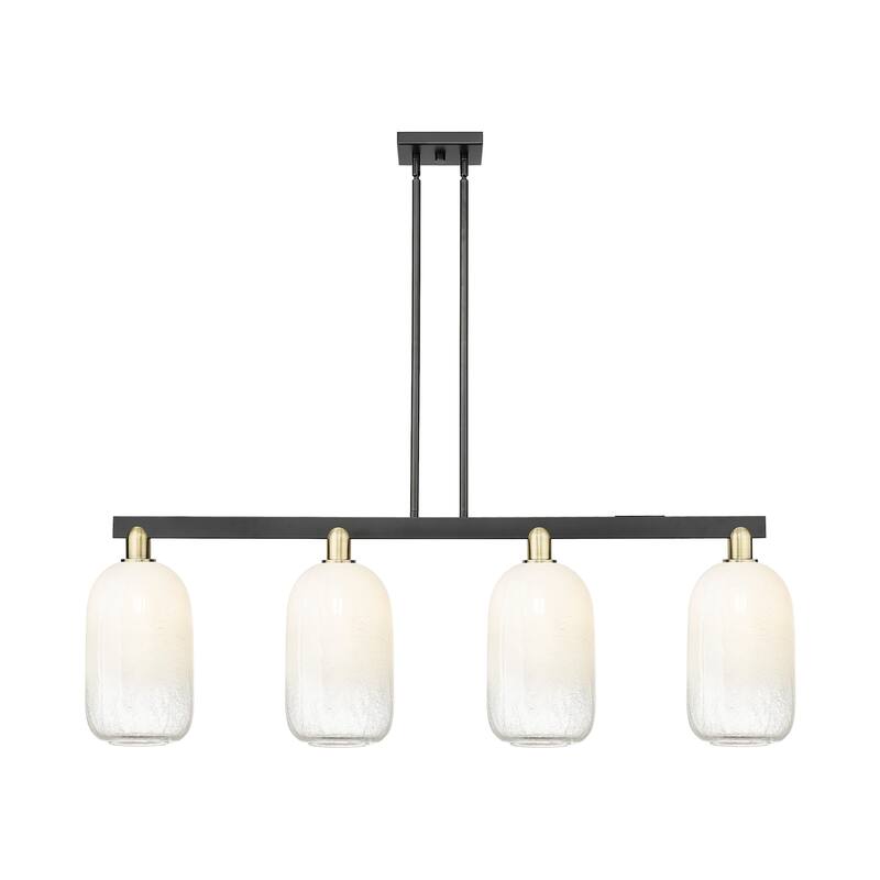 Innovations Lighting 716-4I-16-48 Brookhaven Cloche Linear Brookhaven - Black Antique Brass / Opal