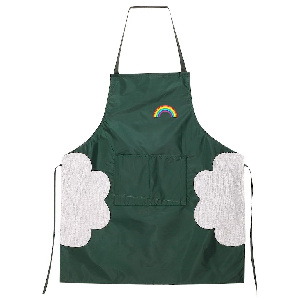 3pcs Bib Apron 72x65cm Unisex Cooking Aprons with Hand Wipe - 28.35" x 25.59"