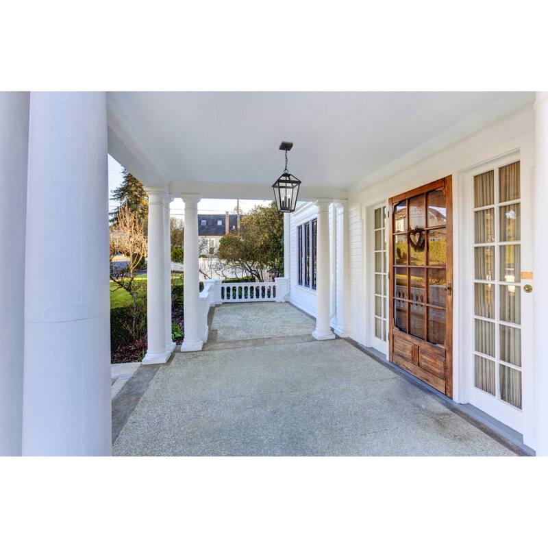 Roseto ZP66040 Calvin 3 Light 10" Wide Outdoor Taper Candle Pendant