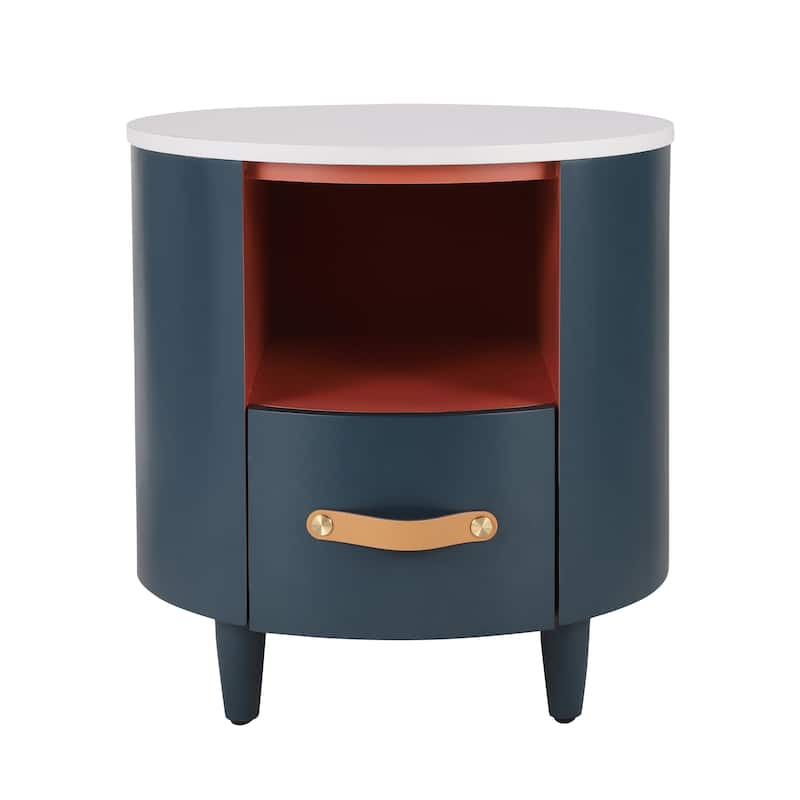 Christopher Knight Home- Gala Round Wood Nightstand with Storage Drawer