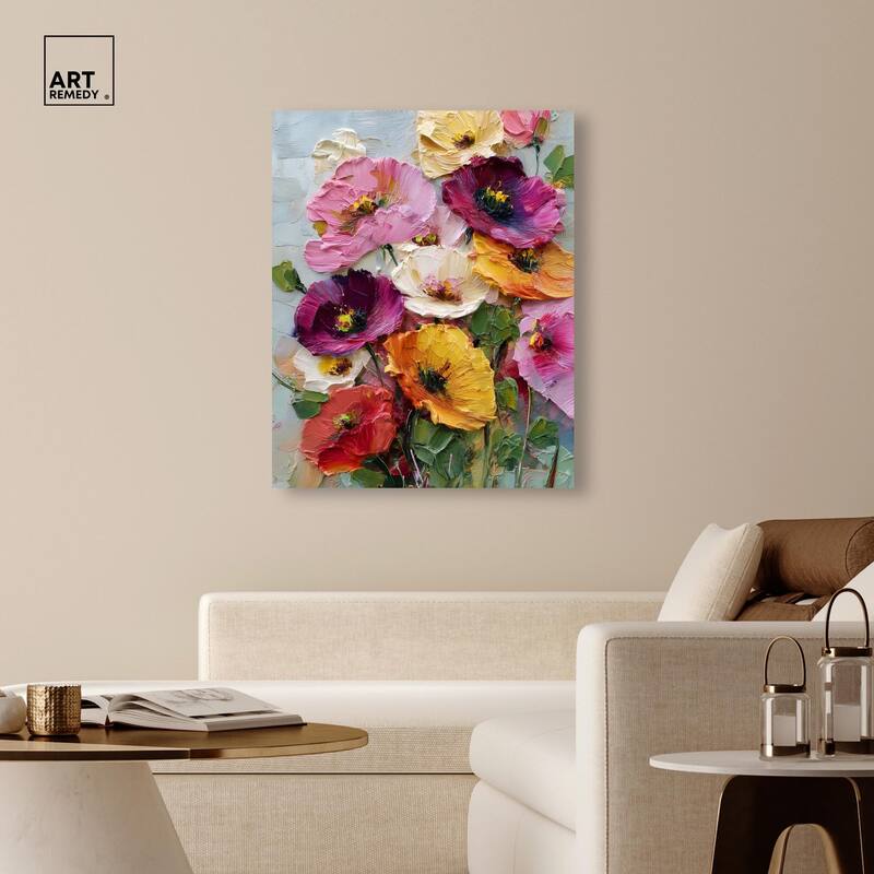 Floral Texture II Canvas by Art Remedy, Gallery Wrapped