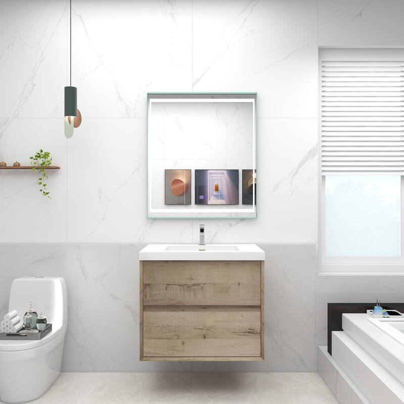 Selina 30" Wall Mounted Vanity with Single Sink - 30