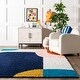 preview thumbnail 6 of 9, Nuloom Ellyn Abstract Shapes Shag Area Rug