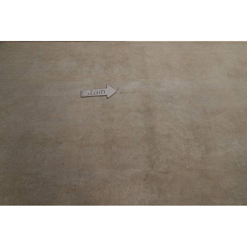Mashad Persian Square Vintage Area Rug Hand-Knotted Wool Carpet - 9'8" x 9'10"