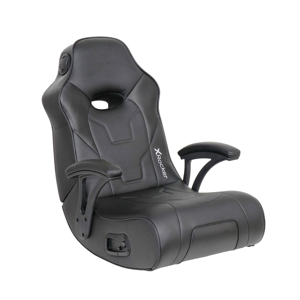 X Rocker G Force Audio Floor Rocker Gaming Chair with Subwoofer Black
