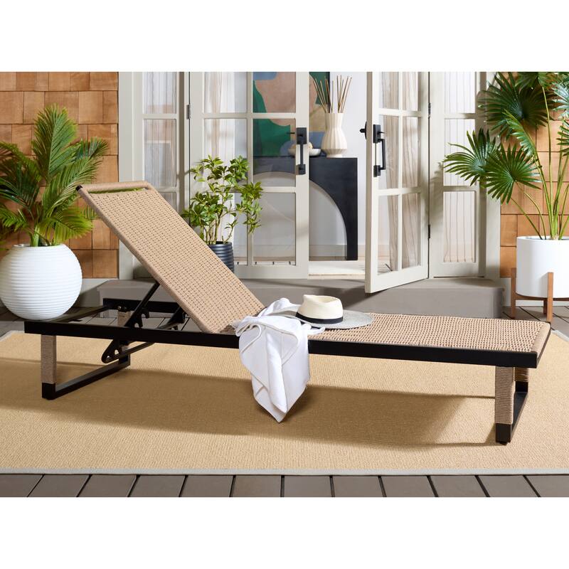 SAFAVIEH Outdoor Living Arman Lounger - 79"W x 26"D x 13"H