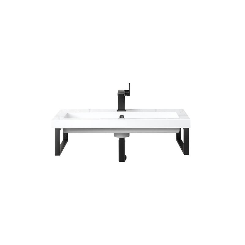 James Martin Vanities 055BK1631.5WG2 Boston 31-1/2" Rectangular - Matte Black
