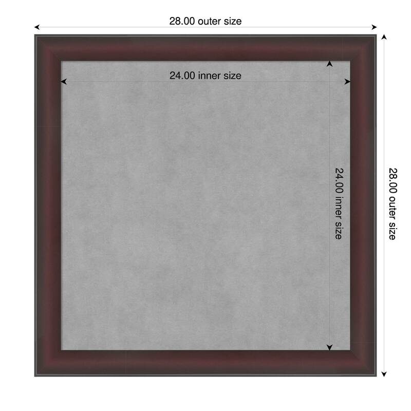 Amanti Art Grand Cherry Narrow Framed - 28 x 28 in - Grand Cherry Narrow