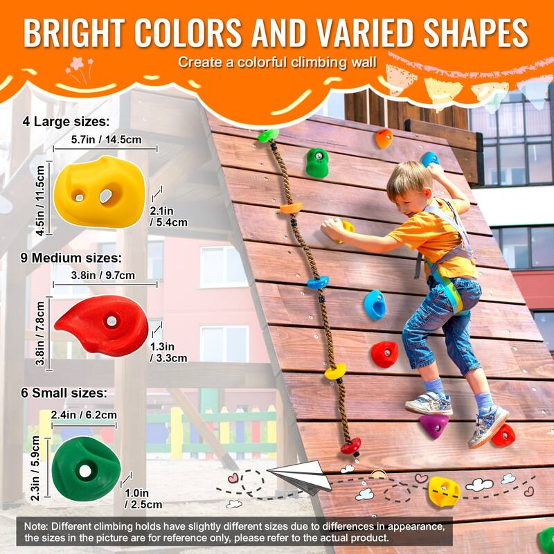Rock Climbing Holds Climbing Wall Grips for Indoor and Outdoor