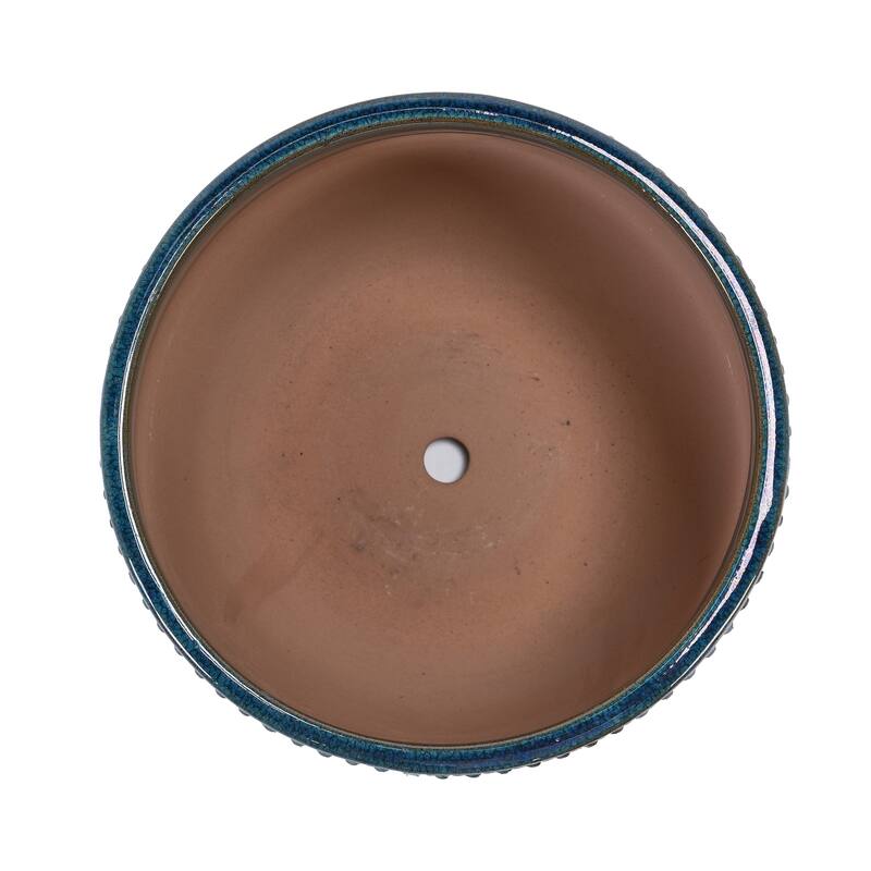 Handmade Textured Ceramic Pots for Succulents & Herbs, Indoor/Outdoor