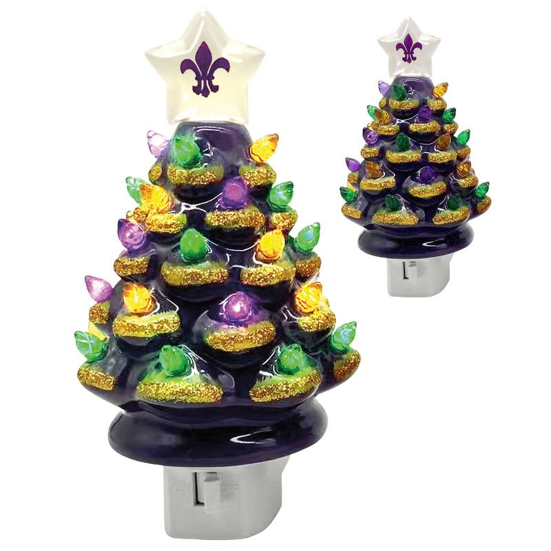 7" Mardi Gras Tree Nite Lite