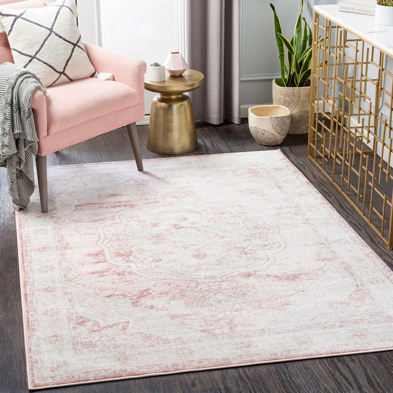 Livabliss Akiva Vintage Medallion Area Rug