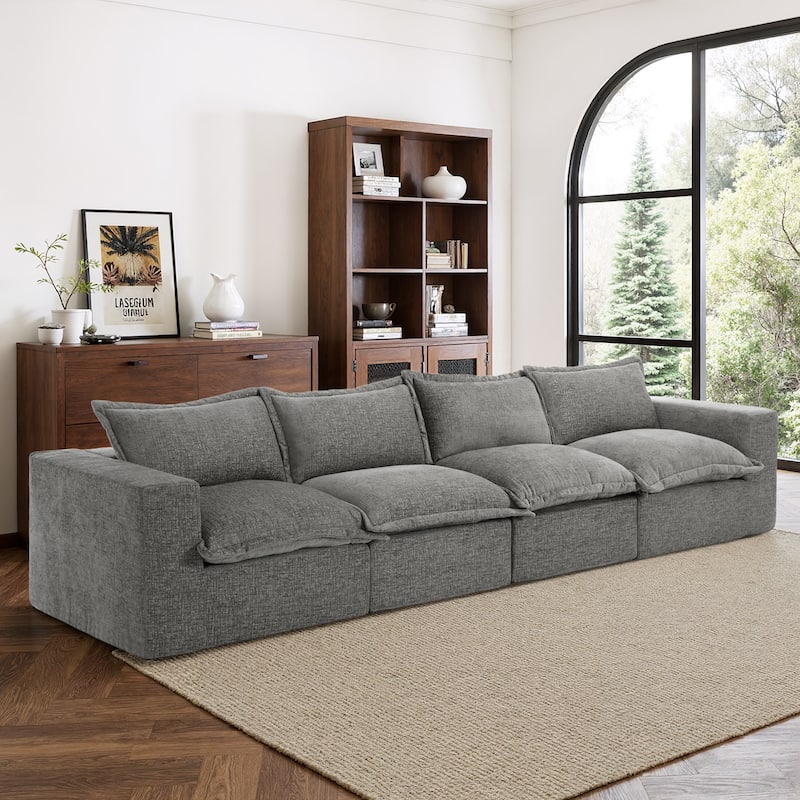 Comfy Cloud Couch Plush Modular Sectional Sofa For Living Room