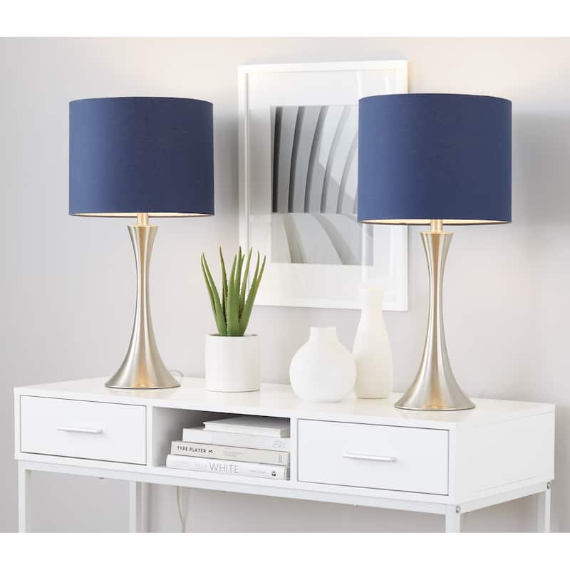 Porch & Den Bakkom 24" Metal Table Lamp (Set of 2)