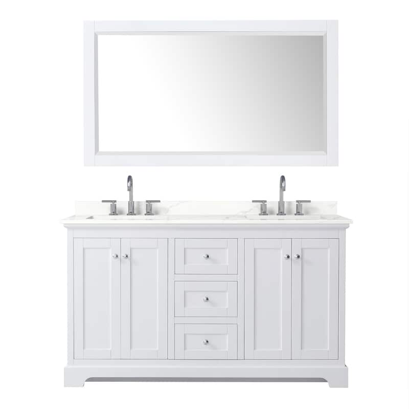 Wyndham Collection WCV232360D-QTZ-US3M58 Avery 60" Free Standing