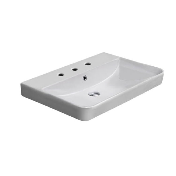 Nameeks CeraStyle 079600-U-Three Hole Noura 23-5/8" Rectangular