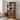 91.1" Modern Tall Bookcase Storage Cabinet with Faux Marble Print Tabletop, 3 Open Display Shelves & Fluted Double Doors