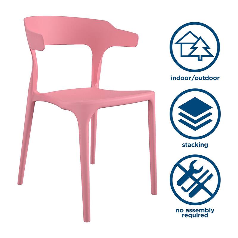 The Novogratz Poolside Felix Stackable Dining Chairs