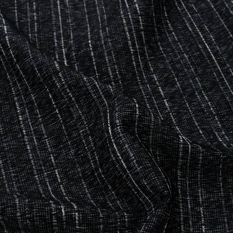 Kensington Striped Texture Window Curtain Panel 84" or 95"