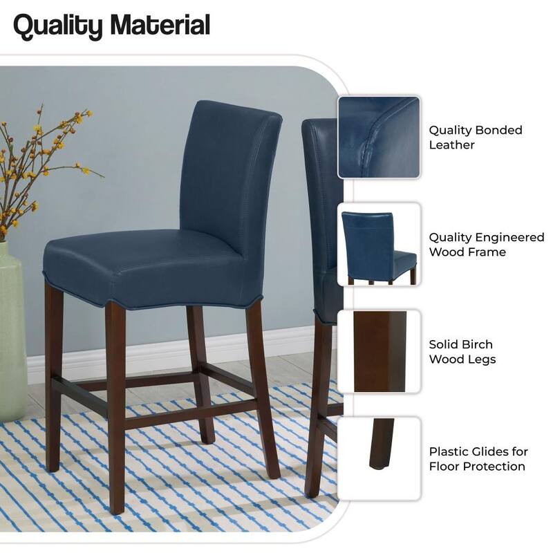 NPD Furniture Milton Bonded Leather Counter Stool