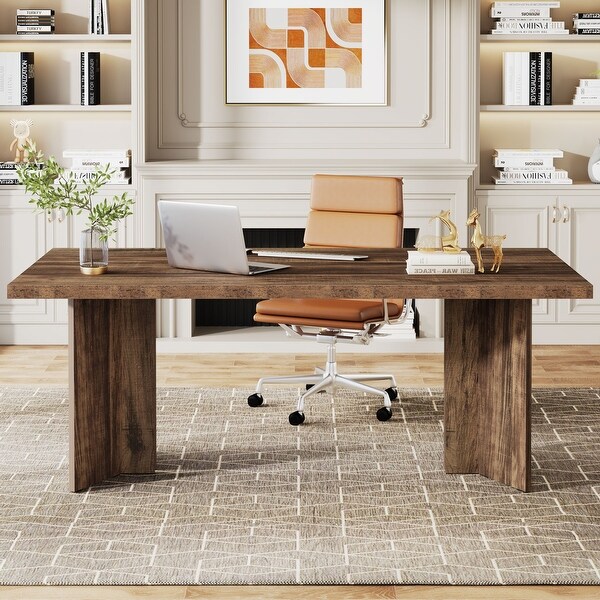 63 Inch Executive Desk Wood Large Computer Office Desk On Sale Bed Bath Beyond 39893564