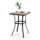 preview thumbnail 15 of 27, Patio Bar Table Outdoor Metal Bar Table Square Bistro Bar Table