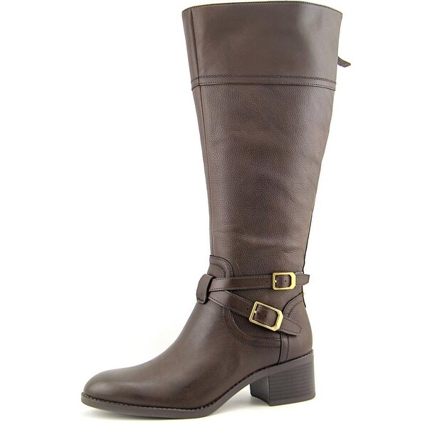 franco sarto wide calf leather boots