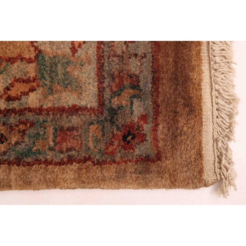 ECARPETGALLERY Hand-knotted Finest Agra Jaipur Light Brown Wool Rug - 8'0 x 10'1