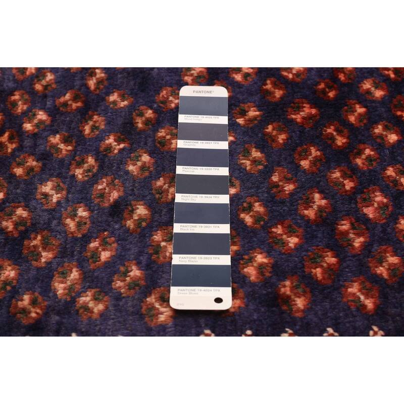 ECARPETGALLERY Hand-knotted Andelz Navy Wool Rug - 4'4 x 7'3