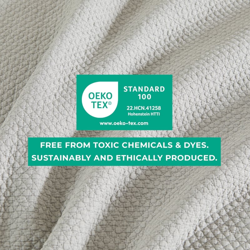 Linery & Co. Soft Stonewashed Stitched Lightweight Quilt Set