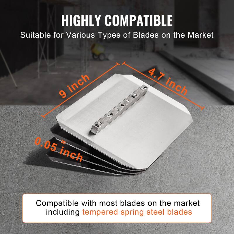 Power Trowel, Walk-Behind Cement Trowel with Float Pan, Gas-Powered Smooth Concrete Surface Finisher