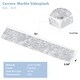 preview thumbnail 4 of 6, Vanityfair 30 in. W x 4 in. H Natural Marble Vanity Top Backsplash in Carrara White