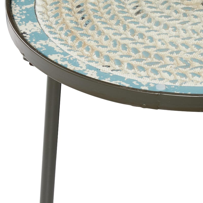 Metal Accent Table - Black - Roche River Decor