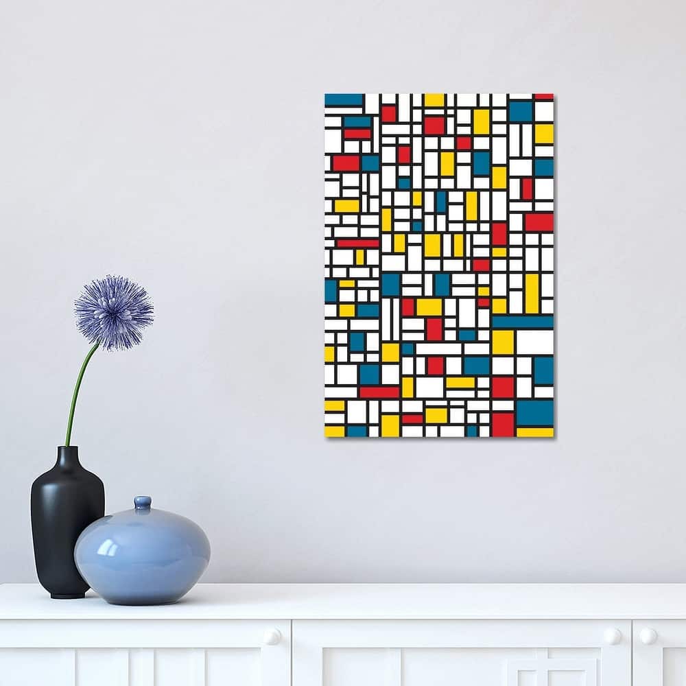 iCanvas "Mondrian Extreme" by The Usual Designers Canvas Print