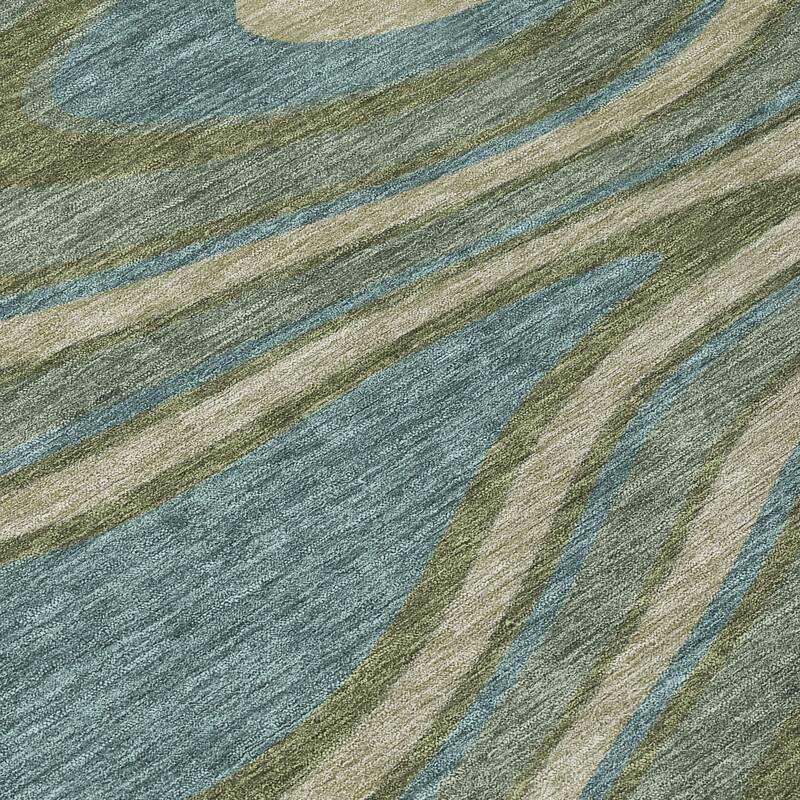 Machine Washable Indoor/ Outdoor Abstract Busey Chantille Rug