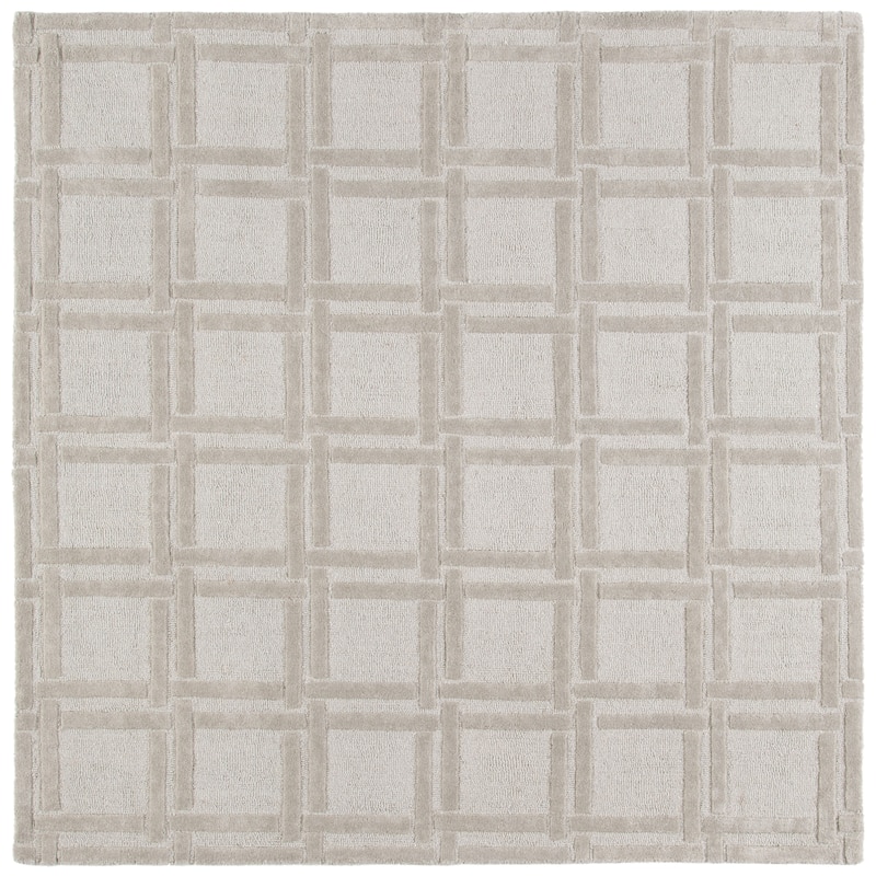 SAFAVIEH Handmade Impressions Anush Modern Wool Rug - 6' Square - Grey