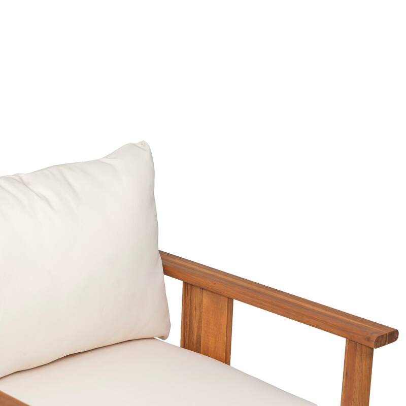 Christopher Knight Home - 33.75" Acacia Wood Outdoor Patio Club Chair ( Set of 2 )