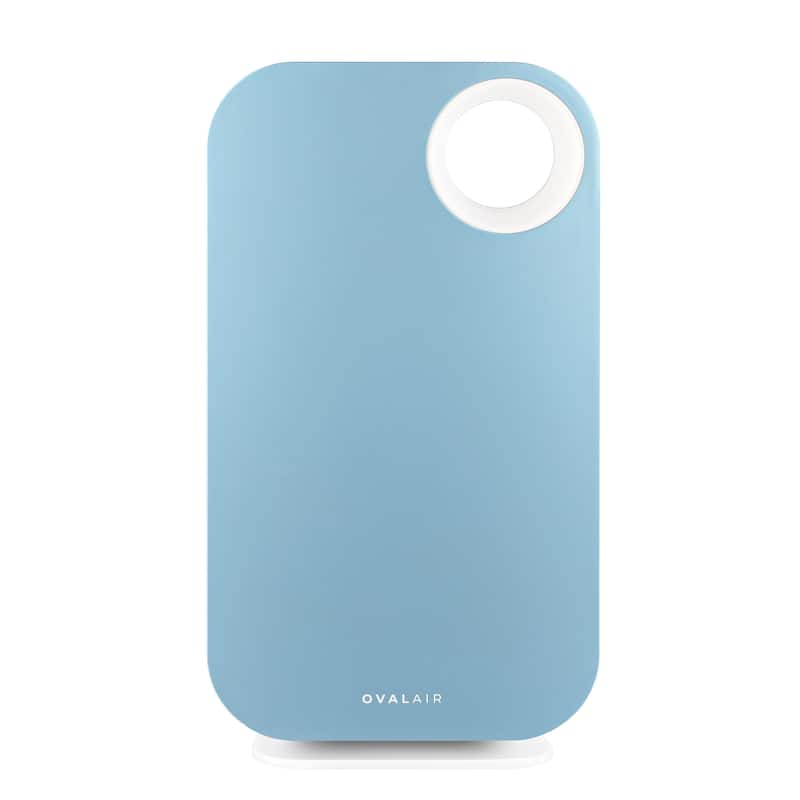 OVAL AIR Custom Air Purifier Face Cover - 24.40" - Crescent Beach Blue