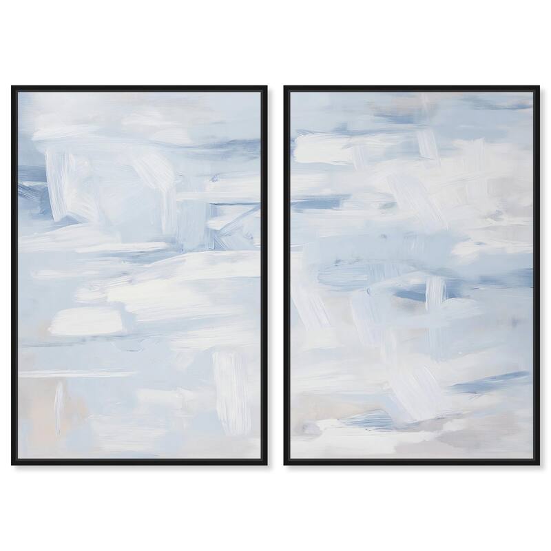 Frozen in Time II Canvas Set of 2 by Art Remedy - 20" x 30" - Black