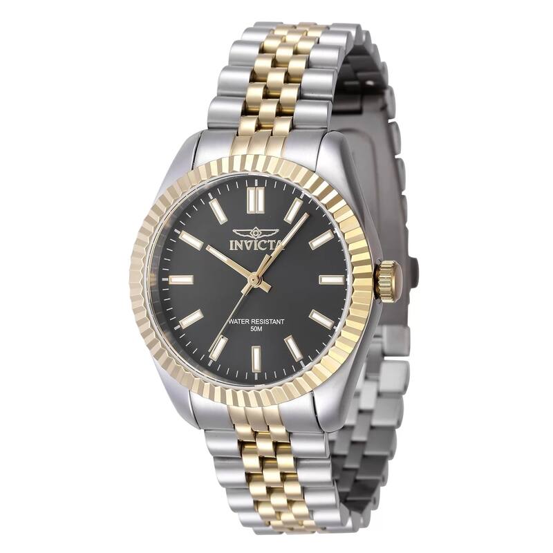Invicta Women's 47499 Specialty Quartz 3 Hand Black Dial Watch