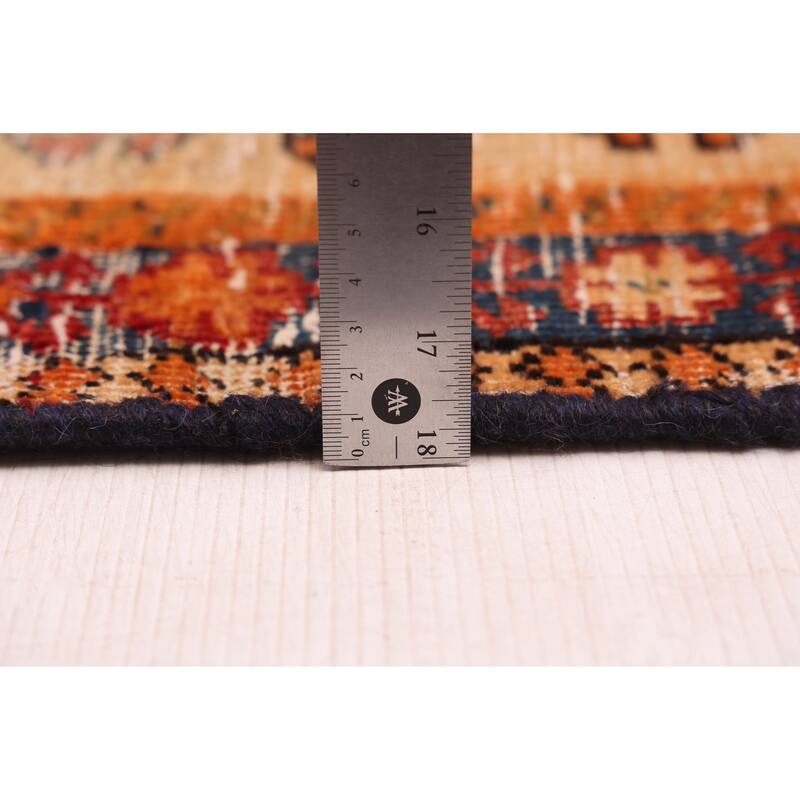 ECARPETGALLERY Hand-knotted Melis Vintage Red Wool Rug - 4'9 x 7'5