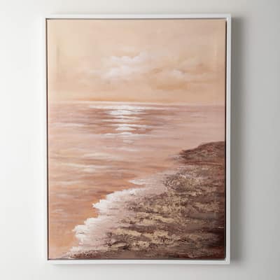 Sullivans 31.5" Textured Coastal Wall Decor, Multicolor