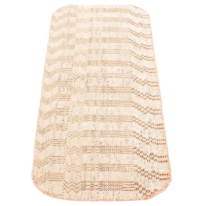 ECARPETGALLERY Hand-knotted Silk Shadow Tan Silk, Wool Rug - 2' 3" x 5' 10"
