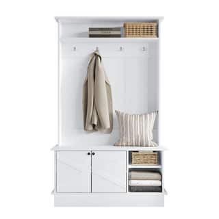 CraftPorch Modern Hall Tree With Storage Cabinet