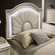 preview thumbnail 6 of 6, Ving Glam White Wood 2-piece Kids Bedroom Set with LED by Furniture of America