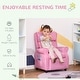 preview thumbnail 3 of 16, Qaba Kids Recliner Chair Children Sofa Angle Adjustable Single Lounger Kids Armchair Gaming Chair with Footrest for Ages 3-8