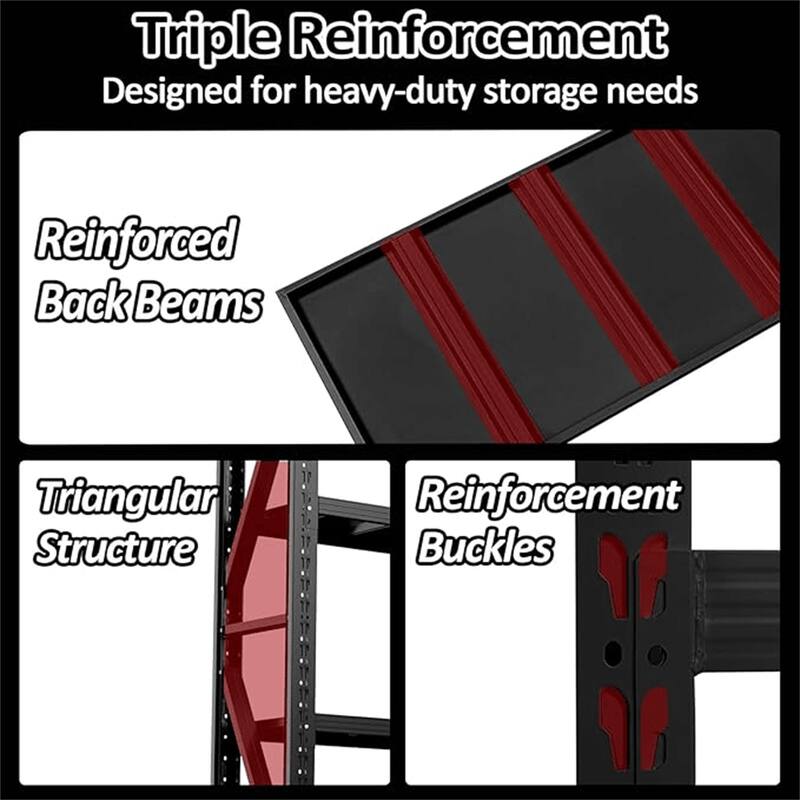 4-Tier 63"H Metal Garage Shelving